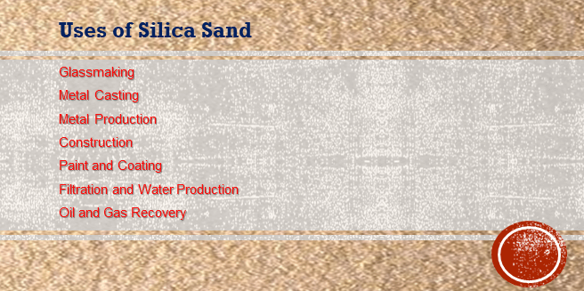 uses of silica sand