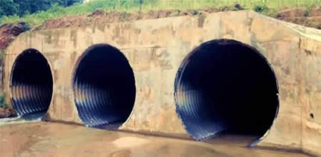 Different shapes of culverts: (a) closed conduits, and (b) open