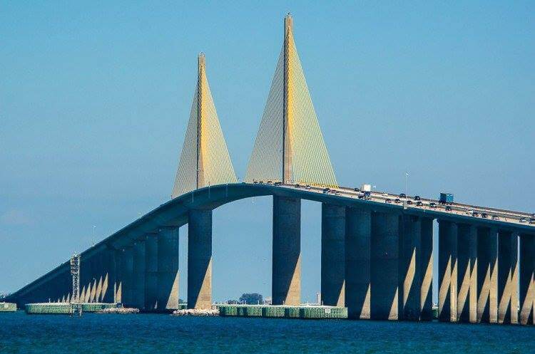 Sunshine Skyway Bridge Tampa Bay Florida