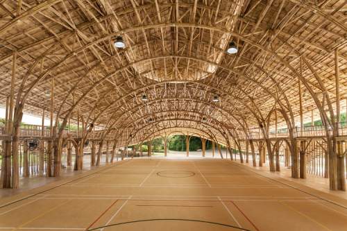 bamboo sports hall for panyaden international school